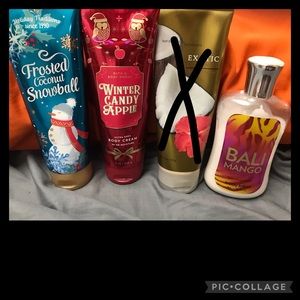 2 body creams + 1 lotion